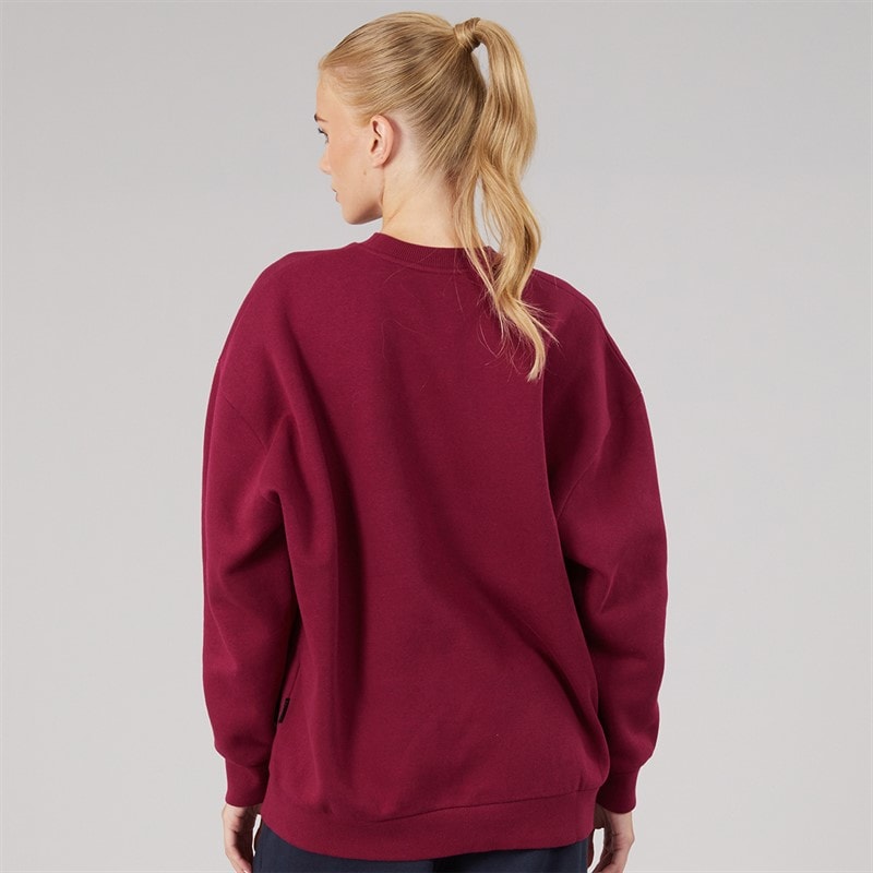 L'amore Couture Womens Serlida Sweatshirt Light Burg - Image 2