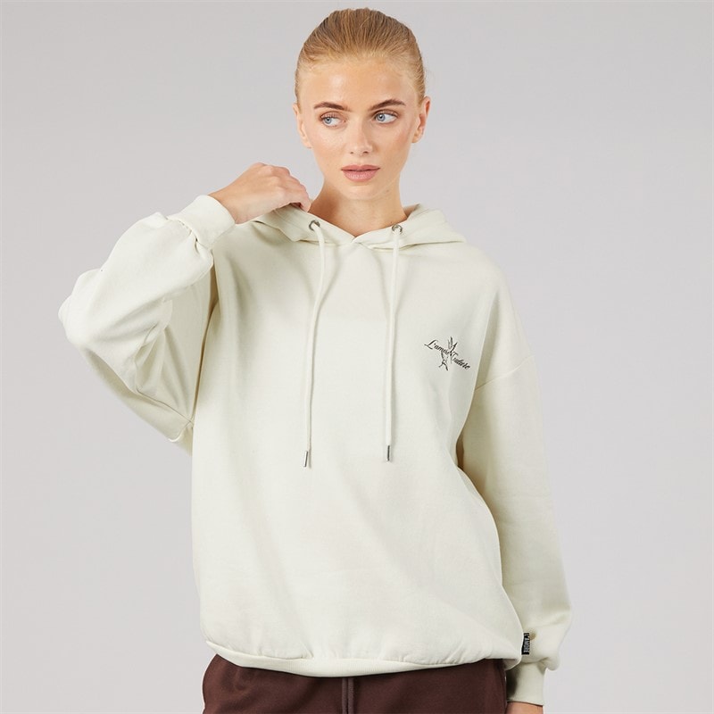 L'amore Couture Womens Japan Hoodie Cream - Image 2