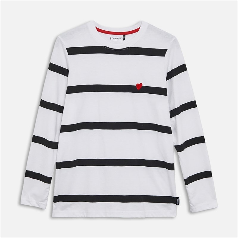 L'amore Couture Womens Esmeray Three Pack Long Sleeve T-Shirts Stripe/Light Grey Marl - Image 2