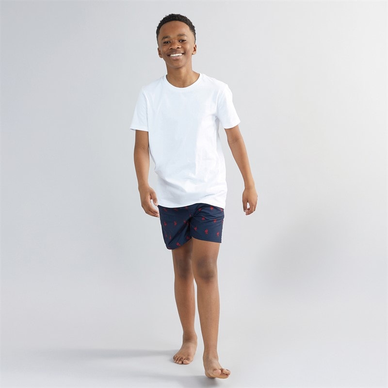 U.S. POLO ASSN. Boys Repeat Swim Shorts Navy Blazer - Image 4