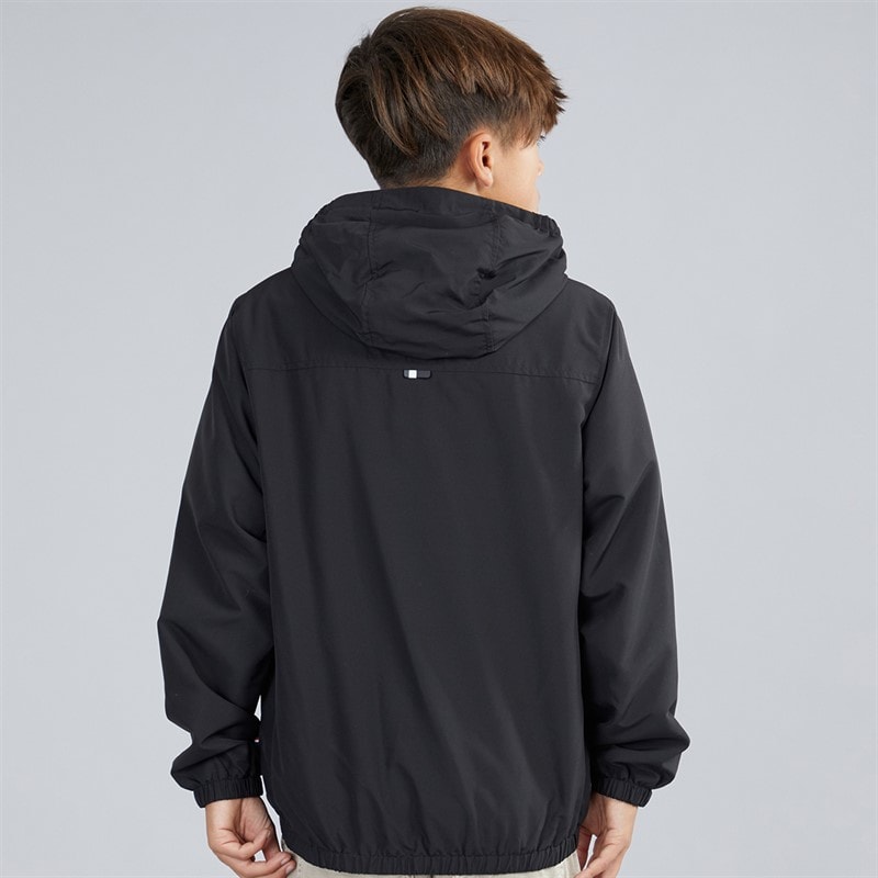U.S. POLO ASSN. Boys Fleece Lined Windcheater Jacket Black - Image 2