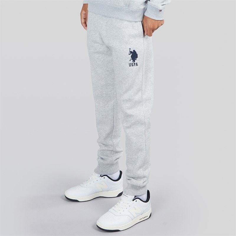 U.S. POLO ASSN. Boys Player 3 LB Joggers Mid Grey Marl