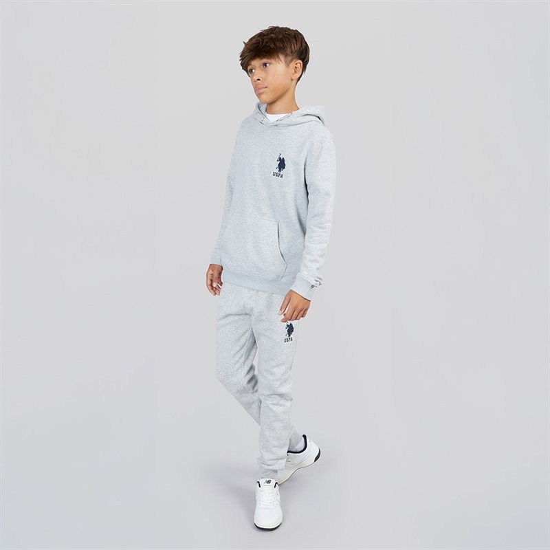 U.S. POLO ASSN. Boys Player 3 LB Joggers Mid Grey Marl - Image 4