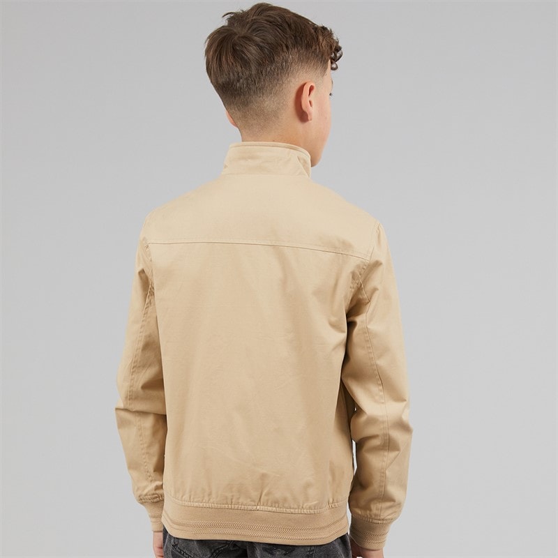 U.S. POLO ASSN. Boys Twill Harrington Jacket Cornstalk - Image 2