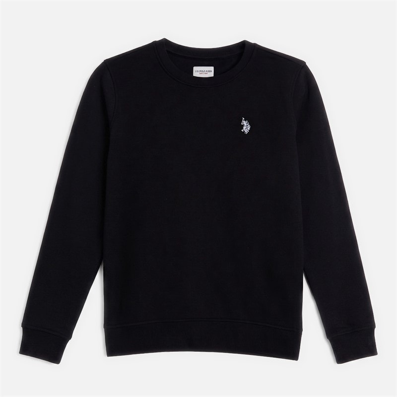 U.S. POLO ASSN. Boys Sweatshirt And Joggers Tracksuit Black/Bright White DHM Black Bright White Dhm - Image 2