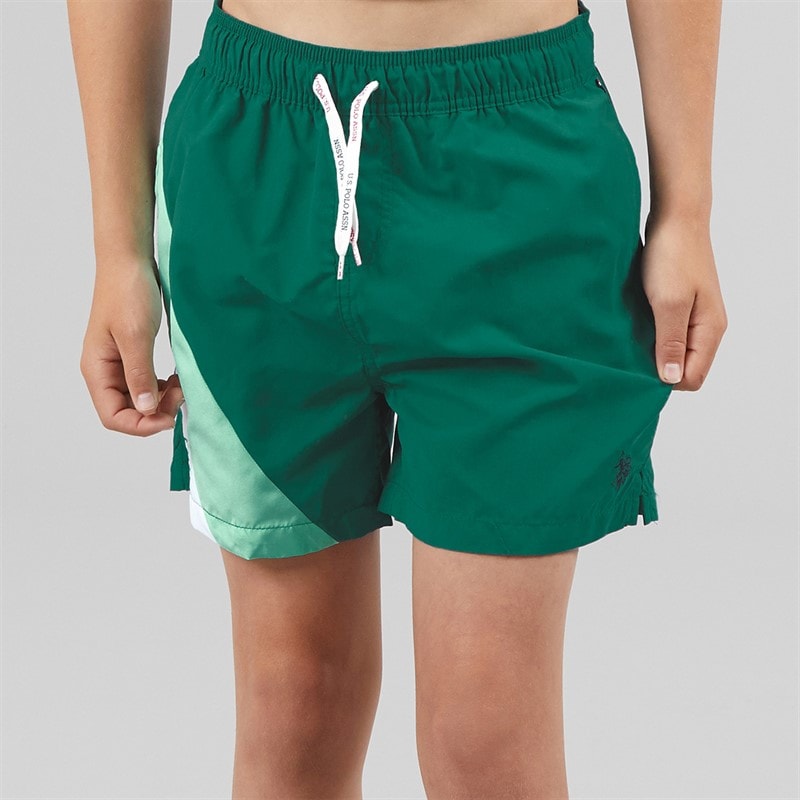 U.S. POLO ASSN. Boys Cut And Sew Swim Shorts Mediterranea - Image 1