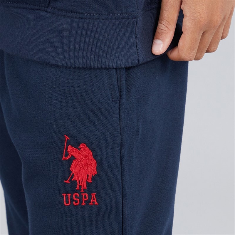 U.S. POLO ASSN. Boys Player 3 LB Joggers Dark Sapphire Navy/Haute Red Dhm - Image 3