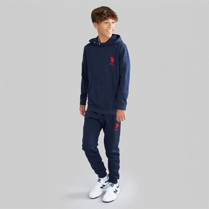 U.S. POLO ASSN. Boys Player 3 LB Joggers Dark Sapphire Navy/Haute Red Dhm - Image 4