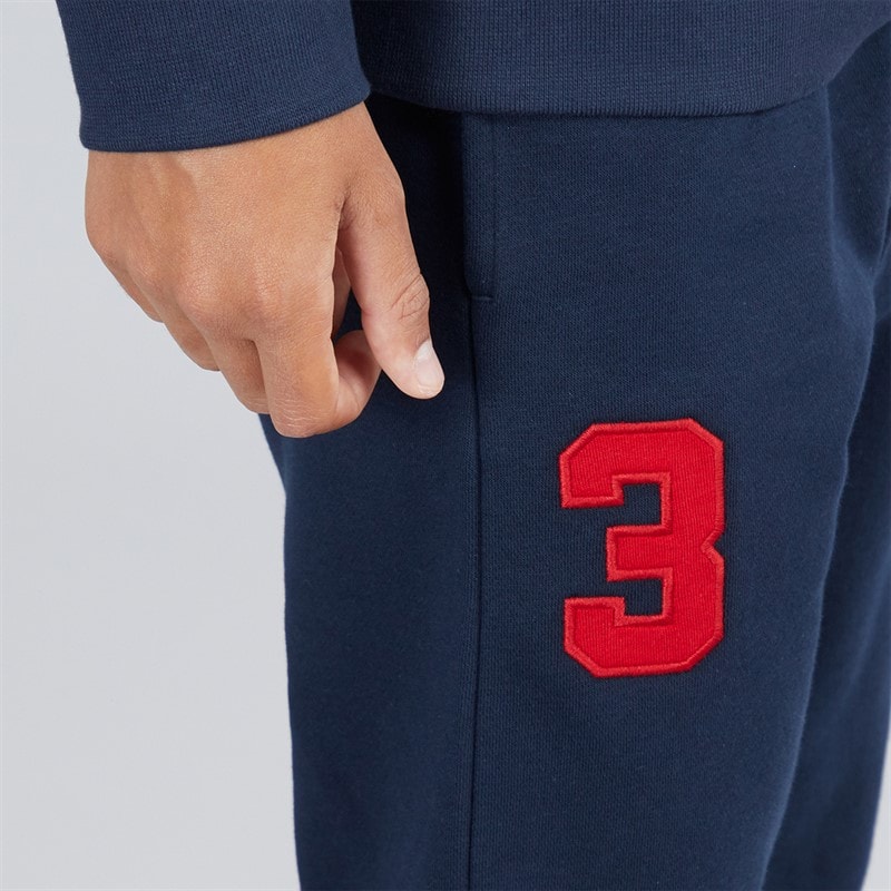 U.S. POLO ASSN. Boys Player 3 LB Joggers Dark Sapphire Navy/Haute Red Dhm - Image 5