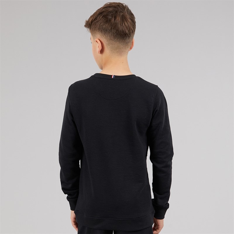 U.S. POLO ASSN. Boys DHM Sweatshirt Black/Bright White DHM Black Bright White Dhm - Image 2