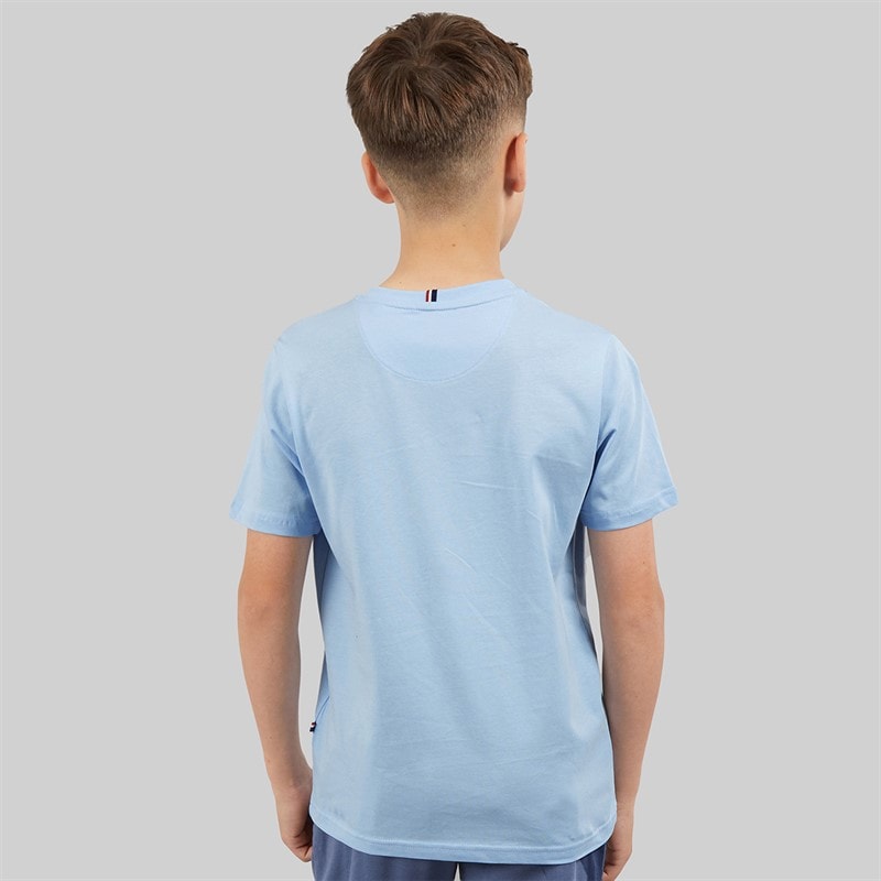 U.S. POLO ASSN. Boys DHM T-Shirt Chambray Blue - Image 2