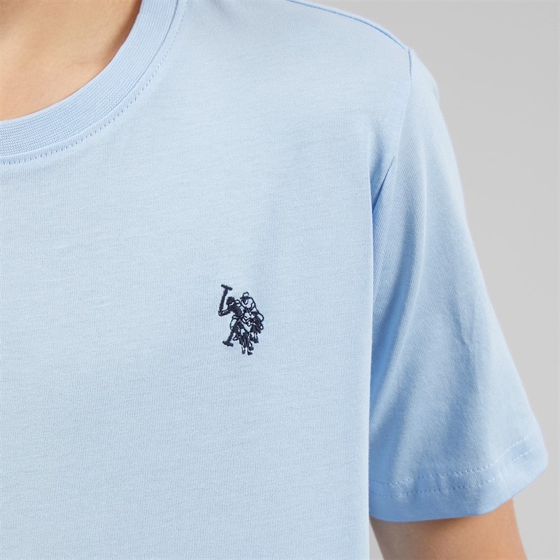 U.S. POLO ASSN. Boys DHM T-Shirt Chambray Blue - Image 3