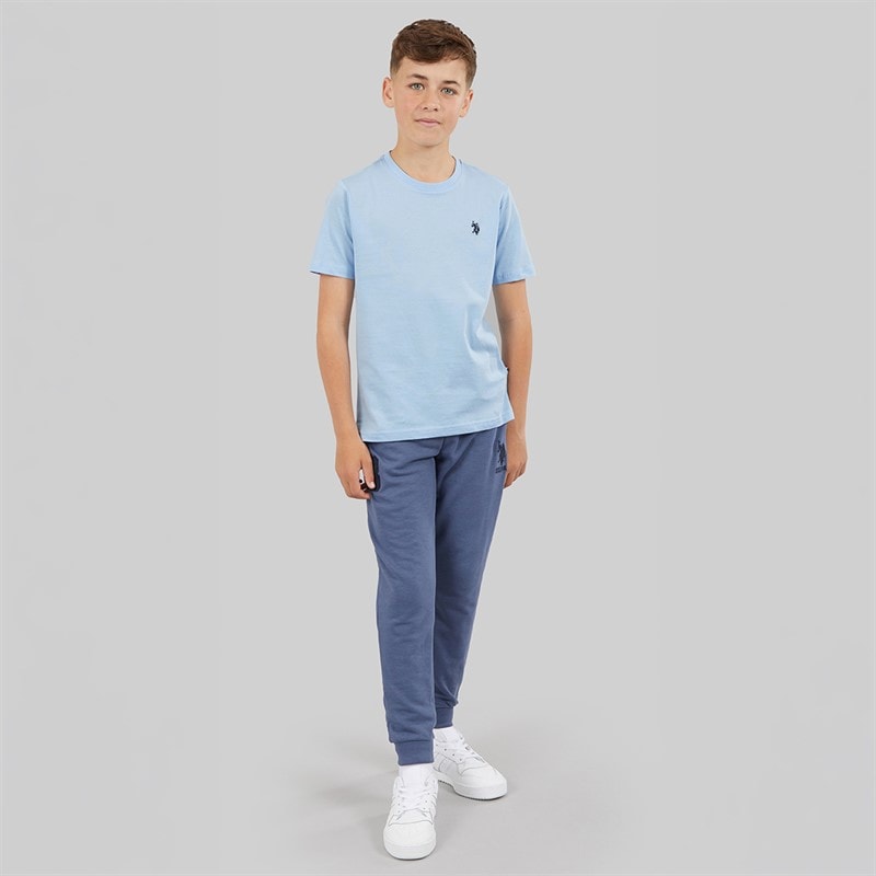 U.S. POLO ASSN. Boys DHM T-Shirt Chambray Blue - Image 4