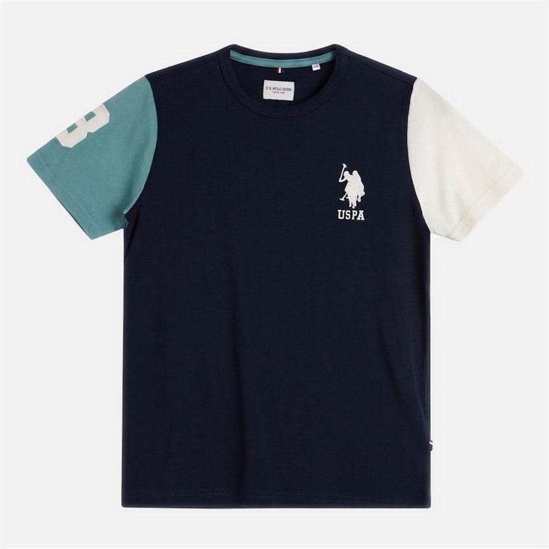 U.S. POLO ASSN. Boys Player 3 T-Shirt Dark Sapphire Navy - Image 1