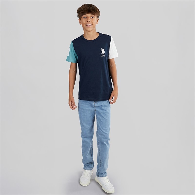 U.S. POLO ASSN. Boys Player 3 T-Shirt Dark Sapphire Navy - Image 3