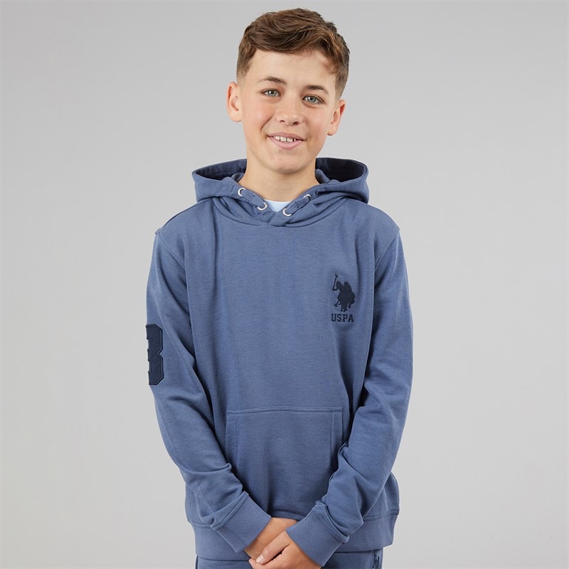 U.S. POLO ASSN. Boys Player 3 LB Hoodie Vintage Indigo