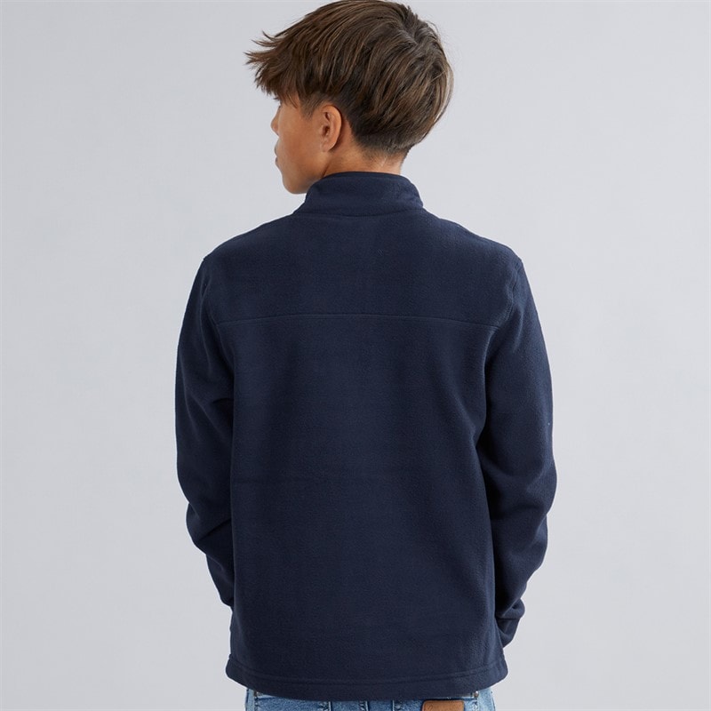 U.S. POLO ASSN. Boys DHM Polar Funnel Neck Fleece Dark Sapphire Navy - Image 2