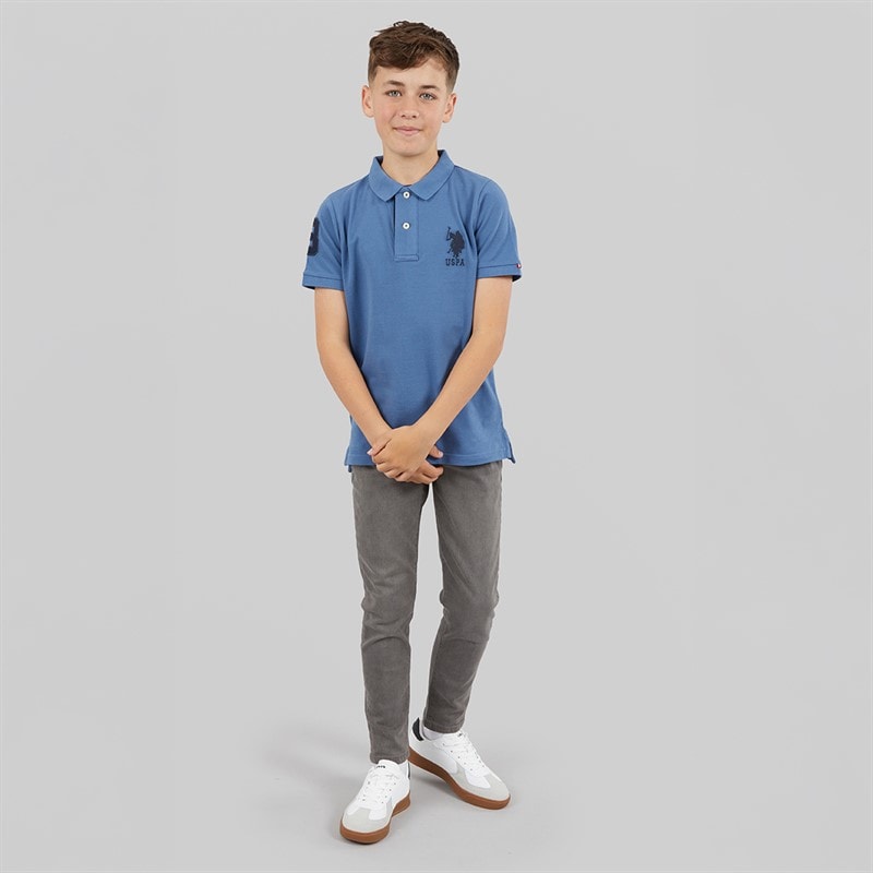 U.S. POLO ASSN. Boys Classic Fit Jeans Grey Wash - Image 4
