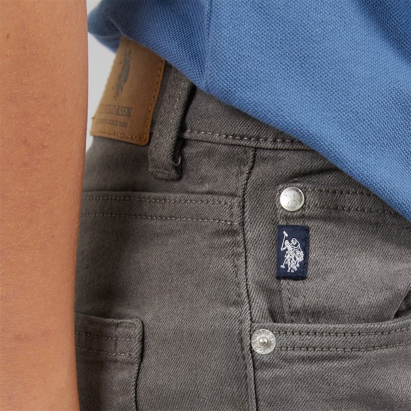 U.S. POLO ASSN. Boys Classic Fit Jeans Grey Wash - Image 5