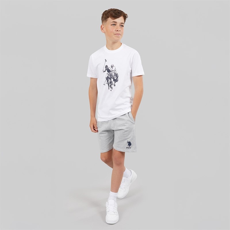U.S. POLO ASSN. Boys DHM Graphic T-Shirt Bright White - Image 4