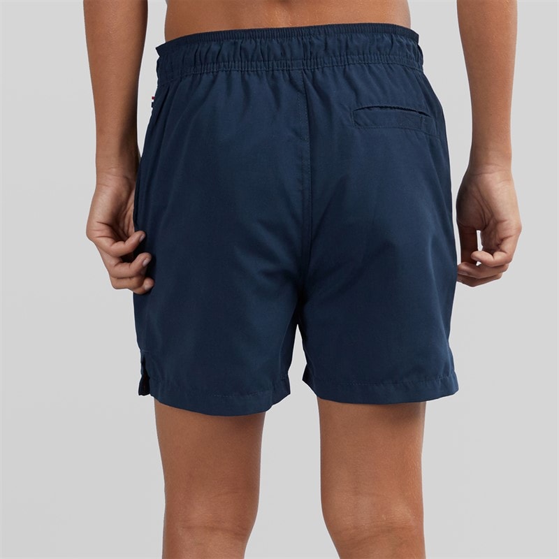 U.S. POLO ASSN. Boys Player 3 Swim Shorts Dark Sapphire Navy/Haute Red Dhm - Image 2