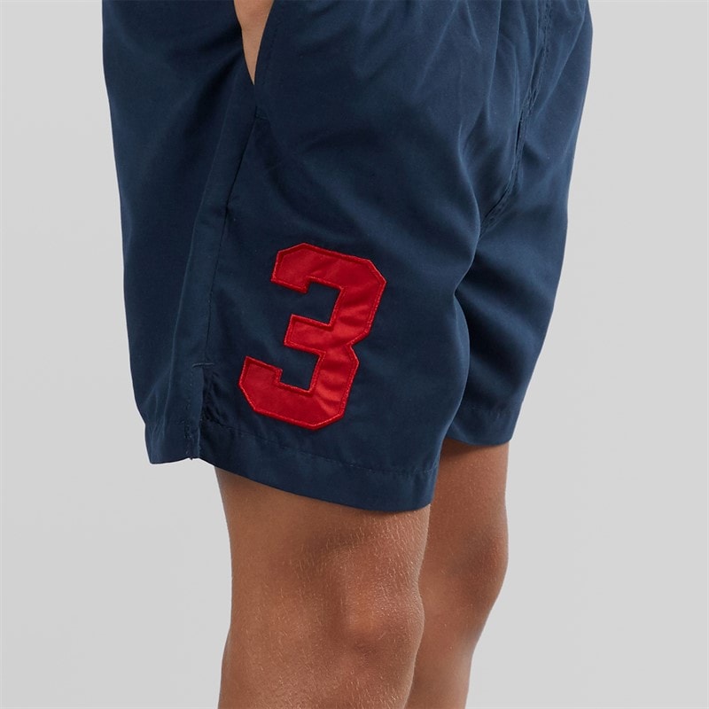 U.S. POLO ASSN. Boys Player 3 Swim Shorts Dark Sapphire Navy/Haute Red Dhm - Image 5