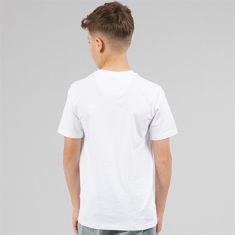 U.S. POLO ASSN. Boys Circle Print T-Shirt Bright White - Image 2