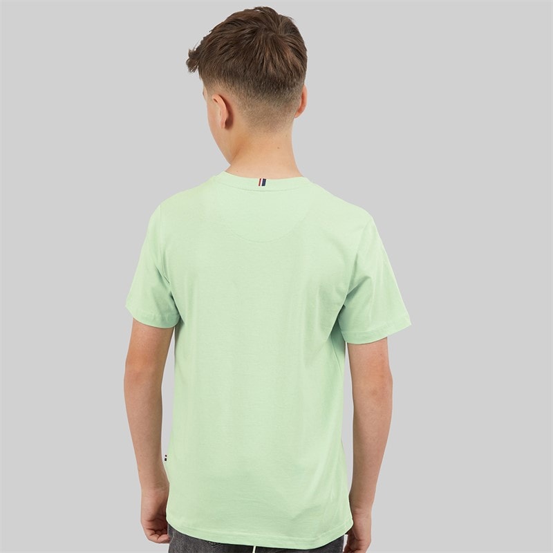 U.S. POLO ASSN. Boys DHM T-Shirt Aqua Foam - Image 2