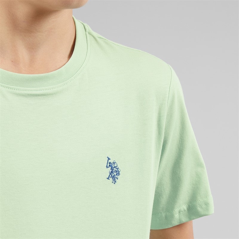 U.S. POLO ASSN. Boys DHM T-Shirt Aqua Foam - Image 3