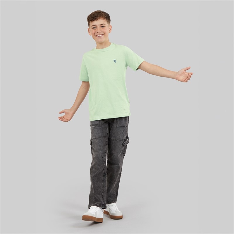U.S. POLO ASSN. Boys DHM T-Shirt Aqua Foam - Image 4