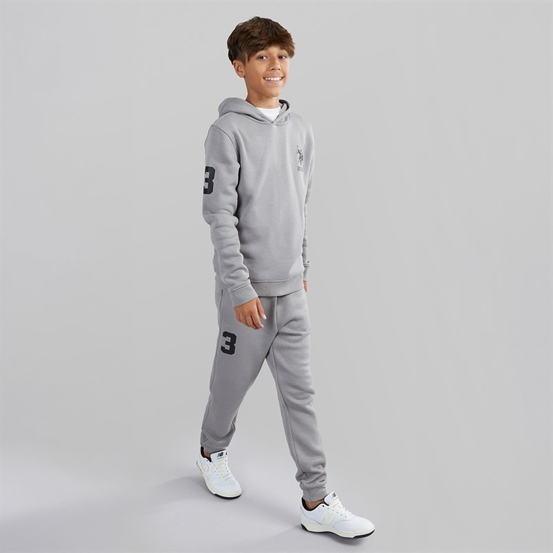 U.S. POLO ASSN. Boys Player 3 Hoodie And Joggers Tracksuit Skyrocket - Image 3