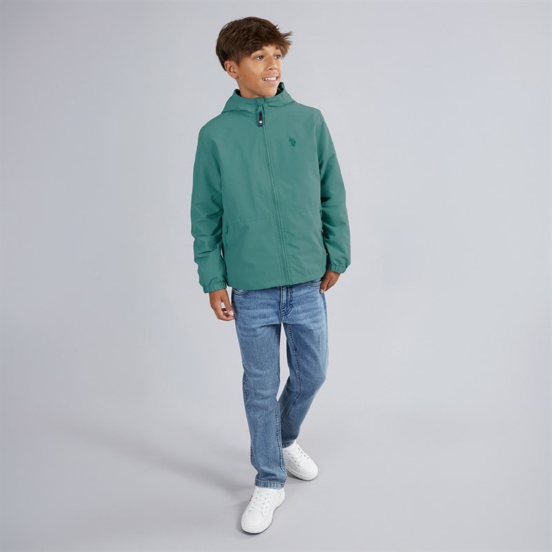 U.S. POLO ASSN. Boys Shell Windbreaker Jacket Arctic - Image 3