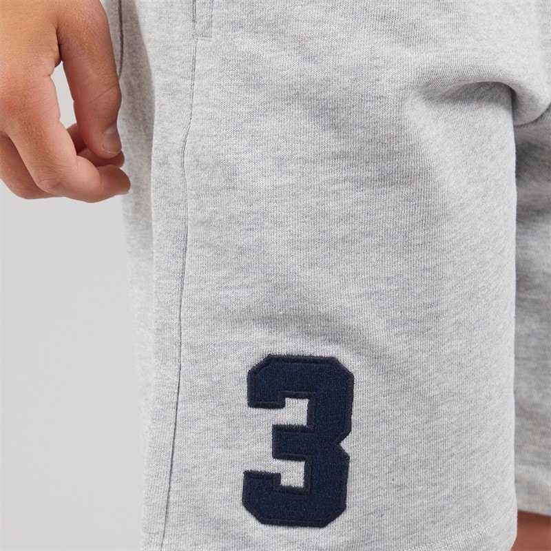 U.S. POLO ASSN. Boys DHM LB Sweat Shorts Mid Grey Marl - Image 5