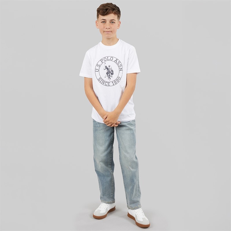 U.S. POLO ASSN. Boys Baggy Fit Jeans Yellow Tint - Image 4