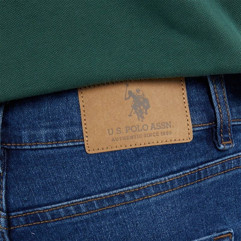 U.S. POLO ASSN. Boys Classic Fit Jeans Dark Wash - Image 3