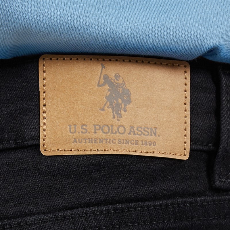 U.S. POLO ASSN. Boys Classic Fit Jeans Black Wash - Image 3