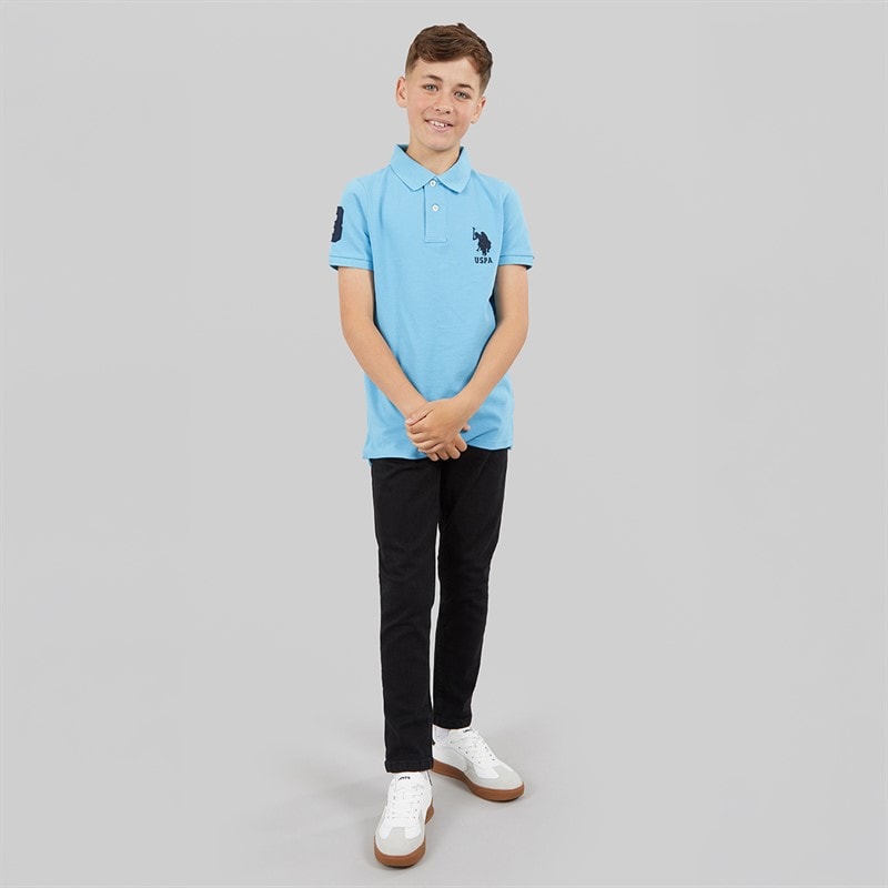 U.S. POLO ASSN. Boys Classic Fit Jeans Black Wash - Image 4