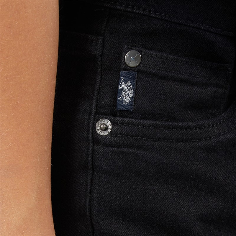 U.S. POLO ASSN. Boys Classic Fit Jeans Black Wash - Image 5