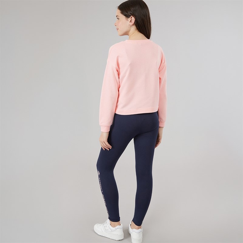 U.S. POLO ASSN. Girls Boxy Sweatshirt And Leggings Set Crystal Rose - Image 2