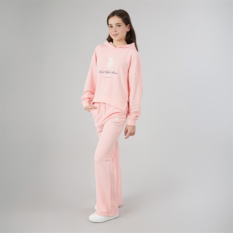 U.S. POLO ASSN. Girls Hoodie And Joggers Set Crystal Rose - Image 4