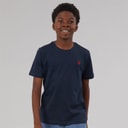 U.S. POLO ASSN. Boys T-Shirt Dark Sapphire Navy/Haute Red Dhm