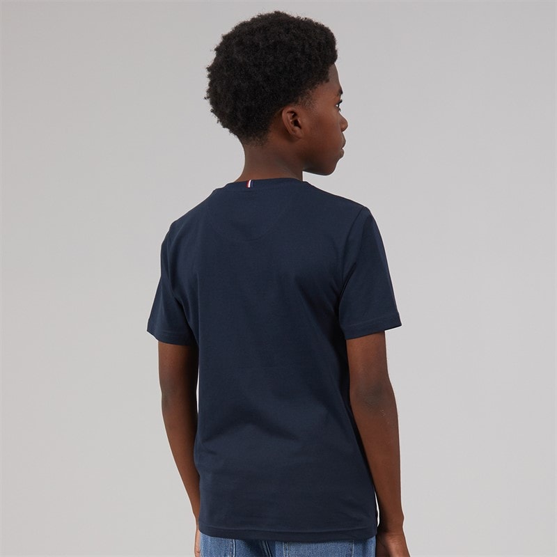 U.S. POLO ASSN. Boys T-Shirt Dark Sapphire Navy/Haute Red Dhm - Image 2
