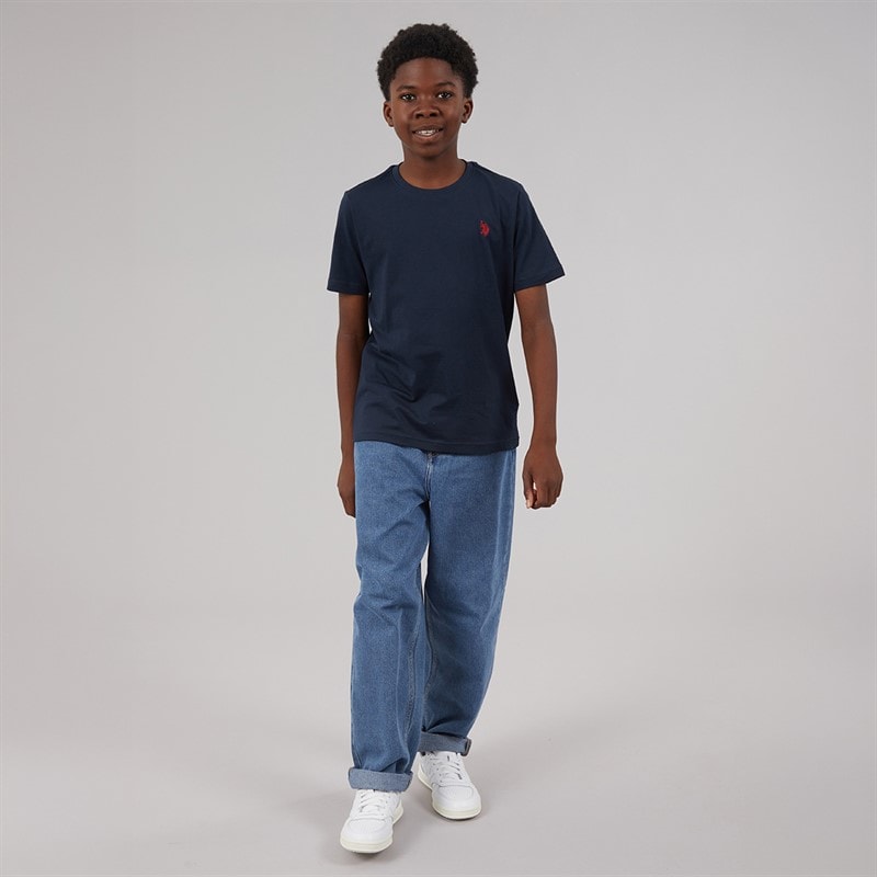 U.S. POLO ASSN. Boys T-Shirt Dark Sapphire Navy/Haute Red Dhm - Image 4