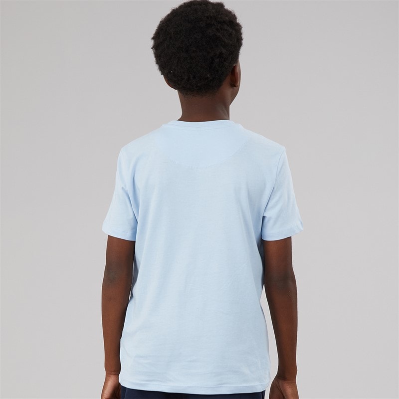 U.S. POLO ASSN. Boys Signature Arch T-Shirt Chambray Blue - Image 2