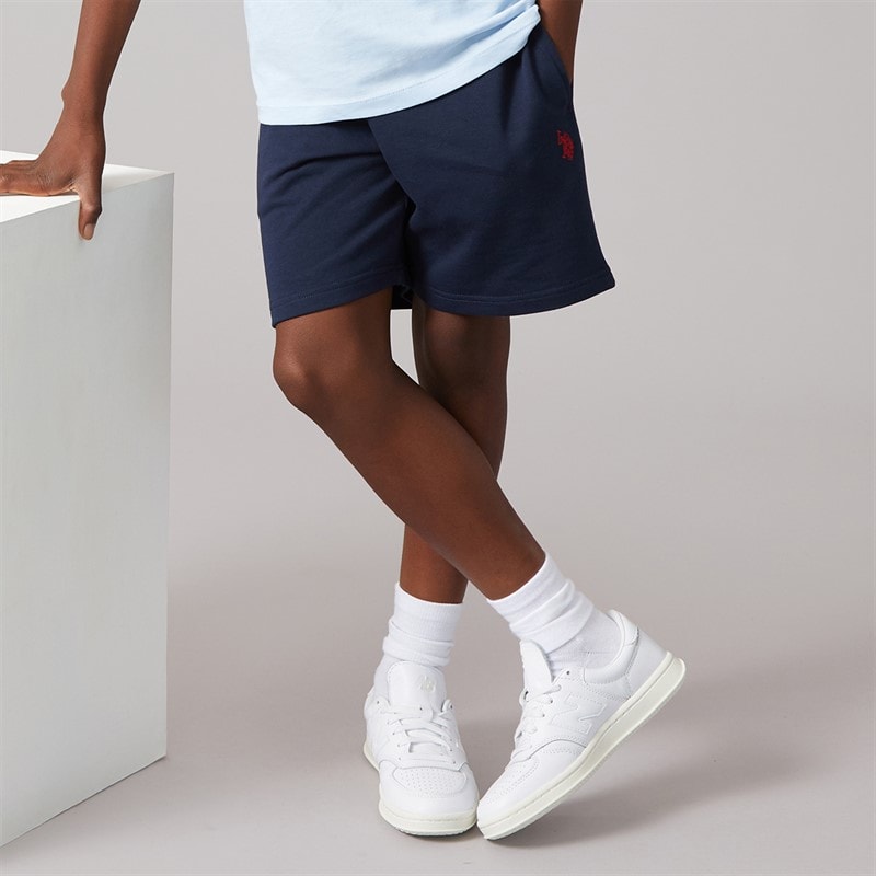 U.S. POLO ASSN. Boys Shorts Dark Sapphire Navy/Haute Red Dhm