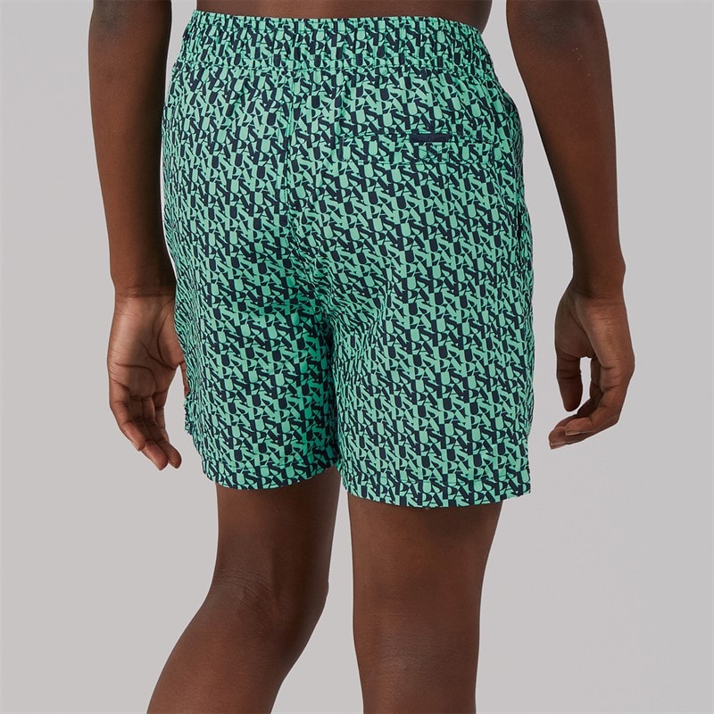 U.S. POLO ASSN. Boys Repeat Swim Shorts Ice Green - Image 2