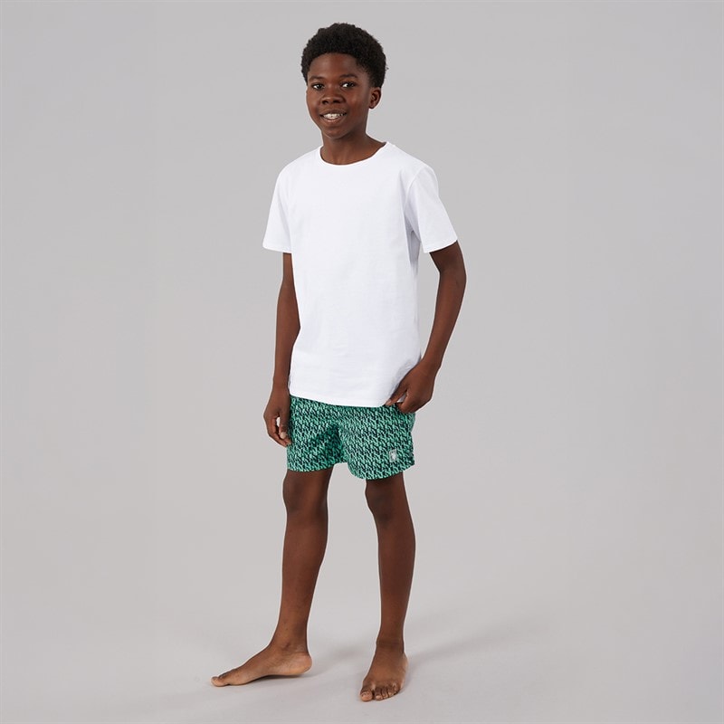 U.S. POLO ASSN. Boys Repeat Swim Shorts Ice Green - Image 4