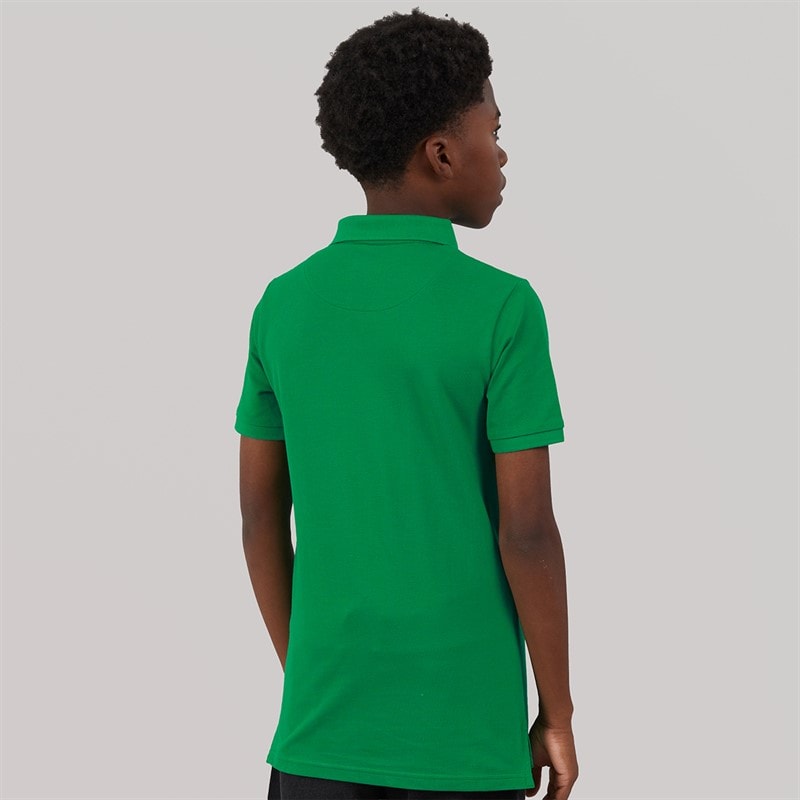 U.S. POLO ASSN. Boys Pique Polo Shirt Lush Meadow - Image 2