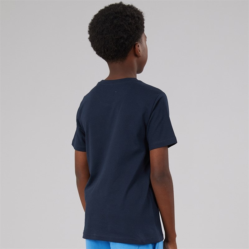 U.S. POLO ASSN. Boys Signature Arch T-Shirt Dark Sapphire Navy - Image 2