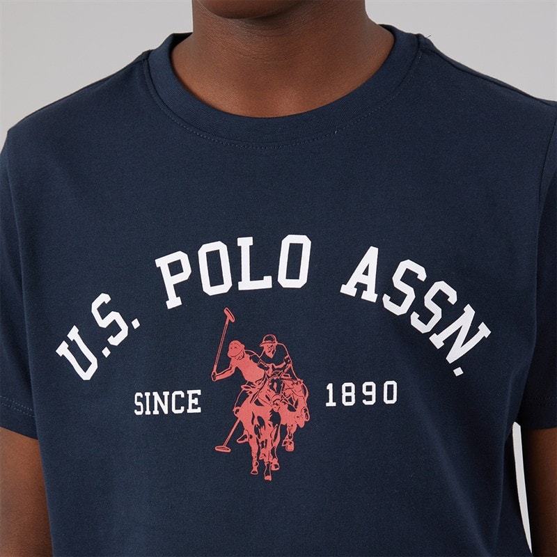 U.S. POLO ASSN. Boys Signature Arch T-Shirt Dark Sapphire Navy - Image 5
